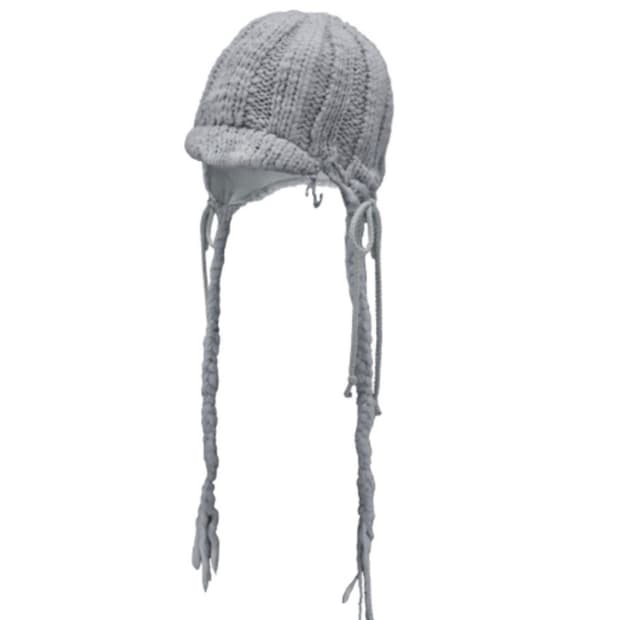 오호스 브레이디드 이어플랩 그레이 새상품