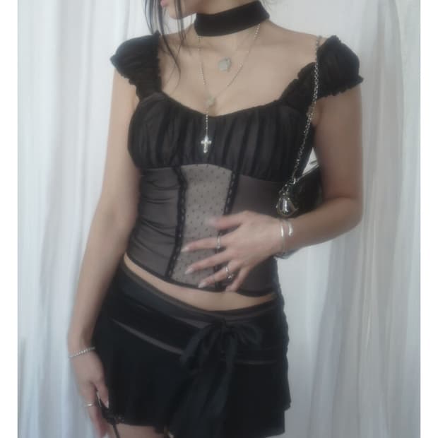 Angelnumber555 Sculpt Corset Set 탑