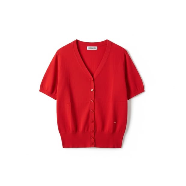 제너럴아이디어 반팔 니트 가디건 M