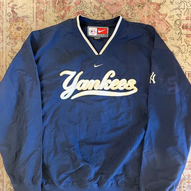 90‘s-00's 나이키 양키스 웜업 바람막이 자켓 윈드브레이커 XXL