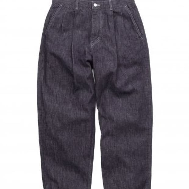 [2]그라프페이퍼 컬러패스트 데님 투턱팬츠