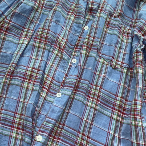 빈티지 체크 셔츠