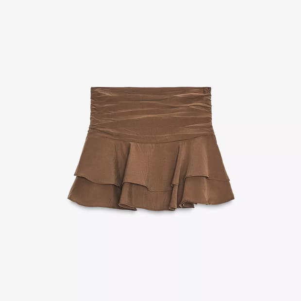 자라 러플 랩 스커트 팬츠 치마 M