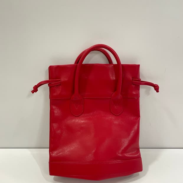 꼼데가르송 드로스트링 토트백 레드 판매