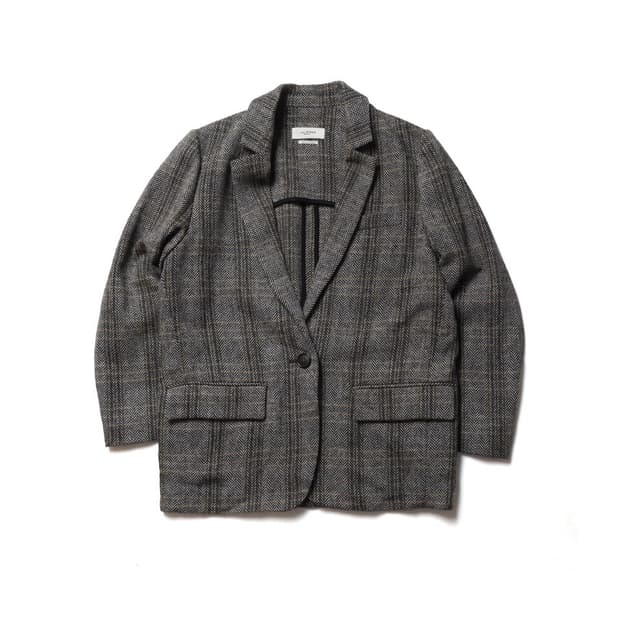 이자벨 마랑 Check Pattern Single Blazer 

