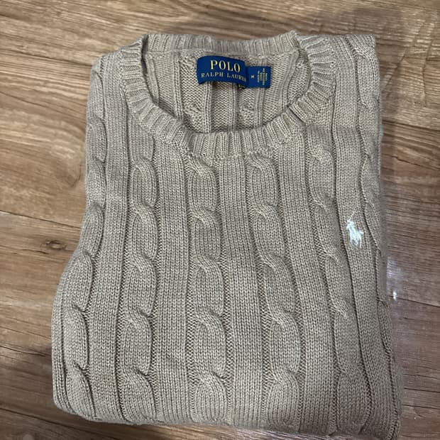 폴로 케이블니트