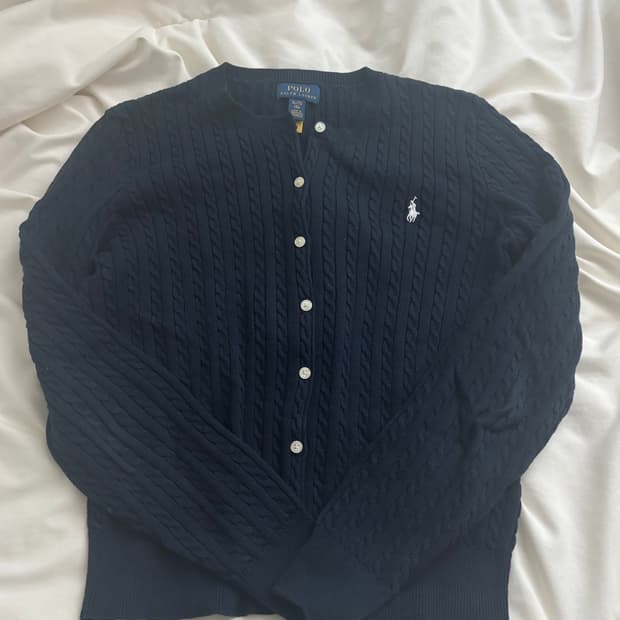 폴로 케이블 니트 네이비 (XL 55사이즈!)