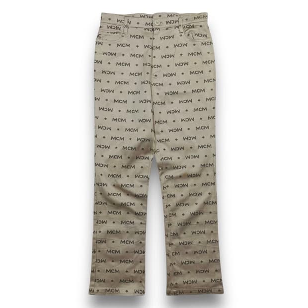 MCM 시그니처 멀티 로고 빈티지 팬츠