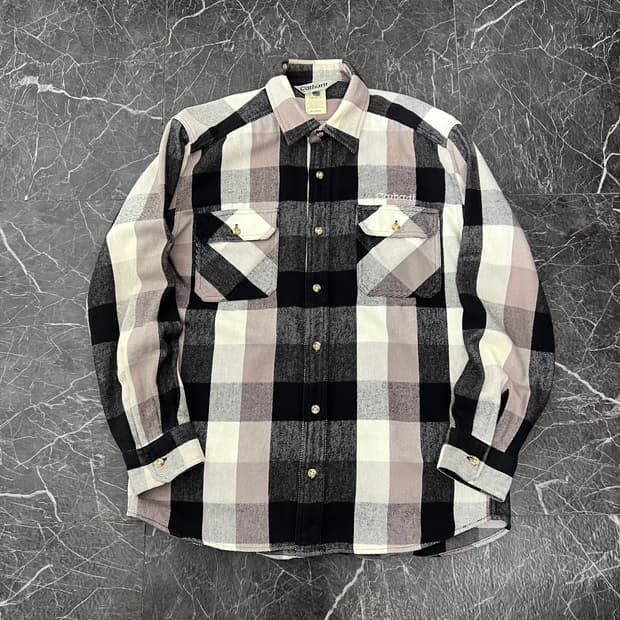 칼하트 헤비웨이트 플란넬 플래드 셔츠