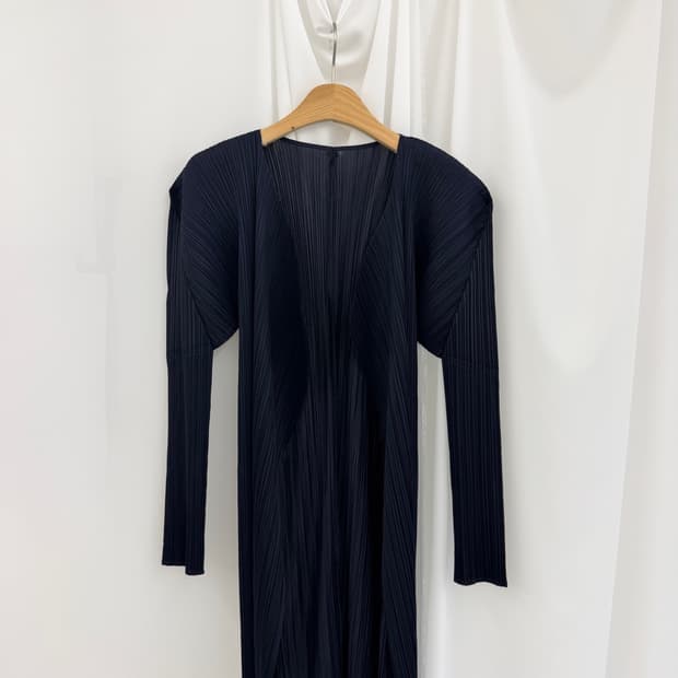 Pleatsplease navy coat