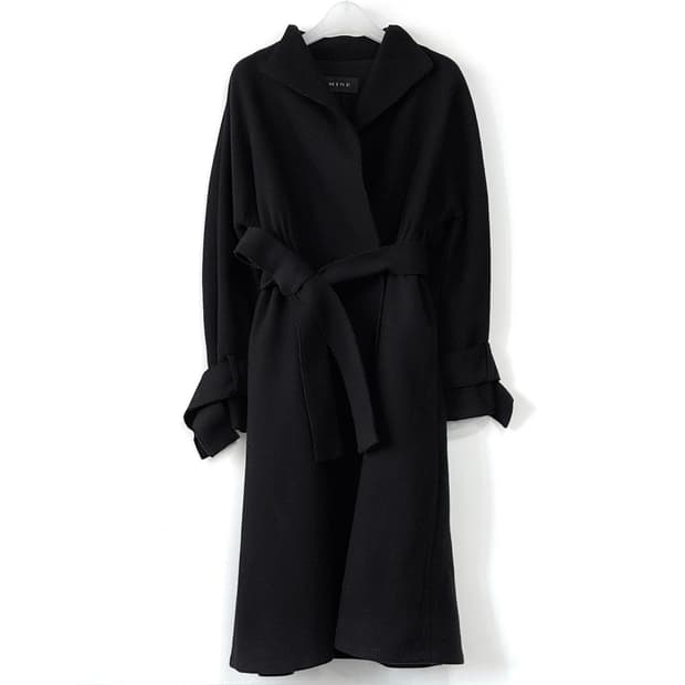 마인 울 블렌드 벨티드 코트