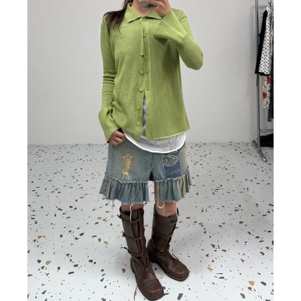 빈티지 니트 가디건