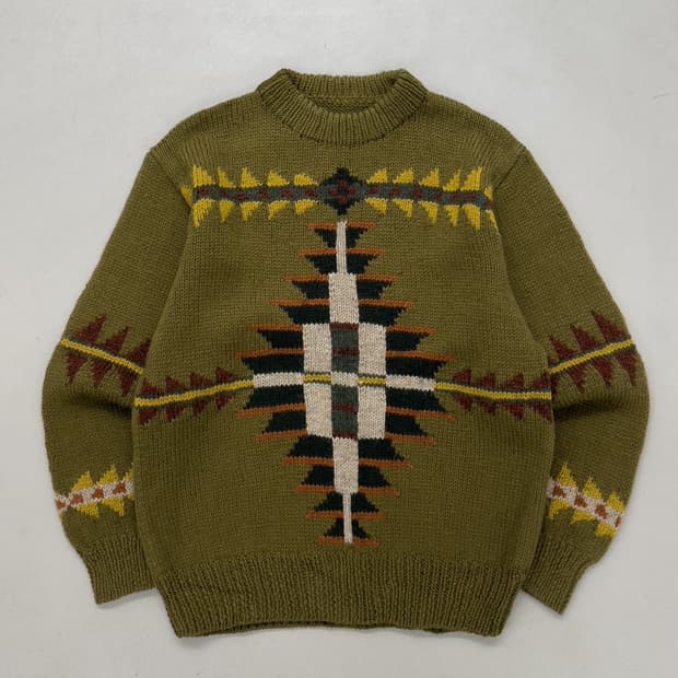나바호 패턴 스웨터