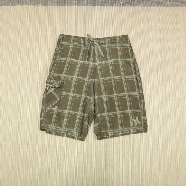 (30) HURLEY 헐리 남성 체크 쇼츠
