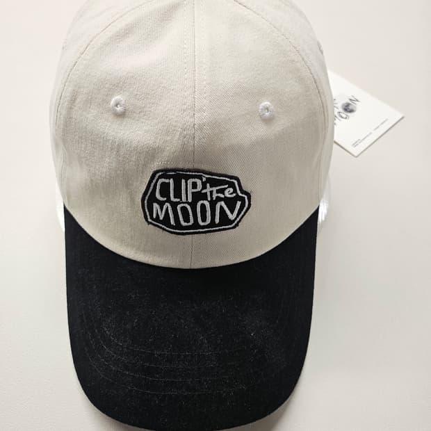 클립더문(CLip The MOON) 볼캡 모자 투톤 아이보리 블랙