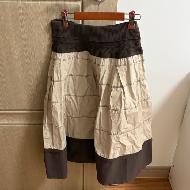 빈티지 미디 스커트