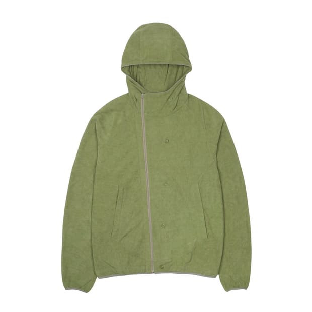 산산기어 버튼 플리스 자켓 그린