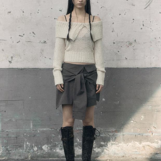 보헤미안서울 리브드 오프숄더 아이보리