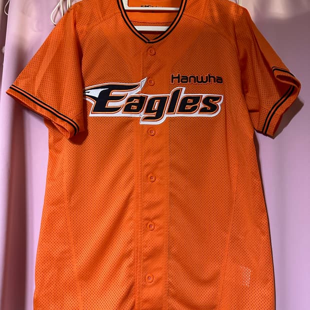 한화 이글스 오렌지색 유니폼 한화이글스유니폼 반팔 한화 이글스 오렌지
