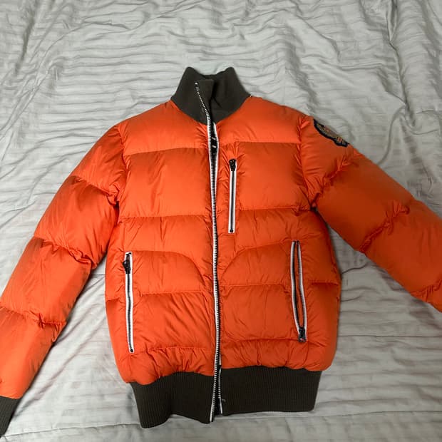 폴로 랄프로렌 오렌지 패딩 s