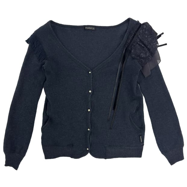 Hysterics Lace Knit Cardigan/ Os