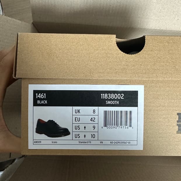 닥터마틴 1461 스무스 블랙