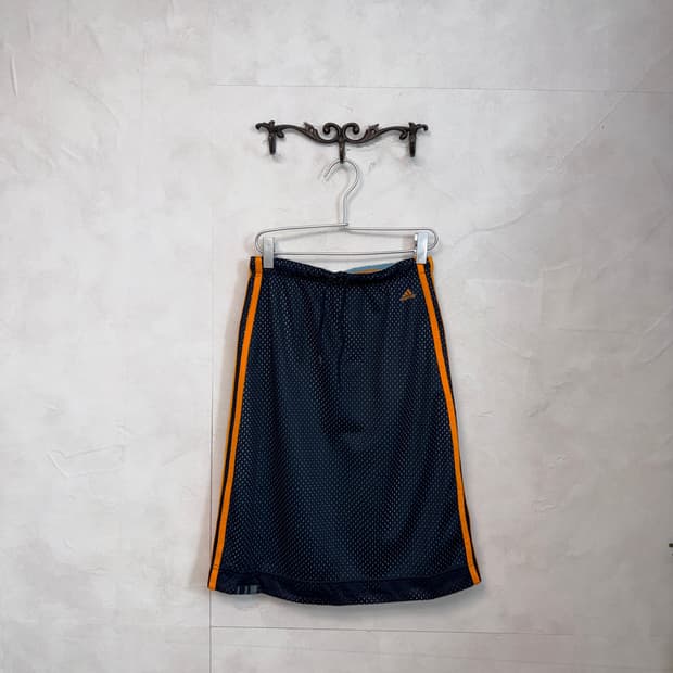 Adidas navy mesh track reversible skirt