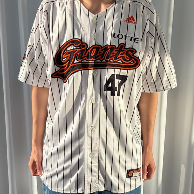 [115]롯데자이언츠 2012 아디다스 강민호 47번 야구 유니폼