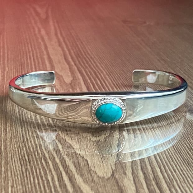 퍼스트 애로우즈 인디언주얼리 나바호 실버 은 뱅글 팔찌 새상품