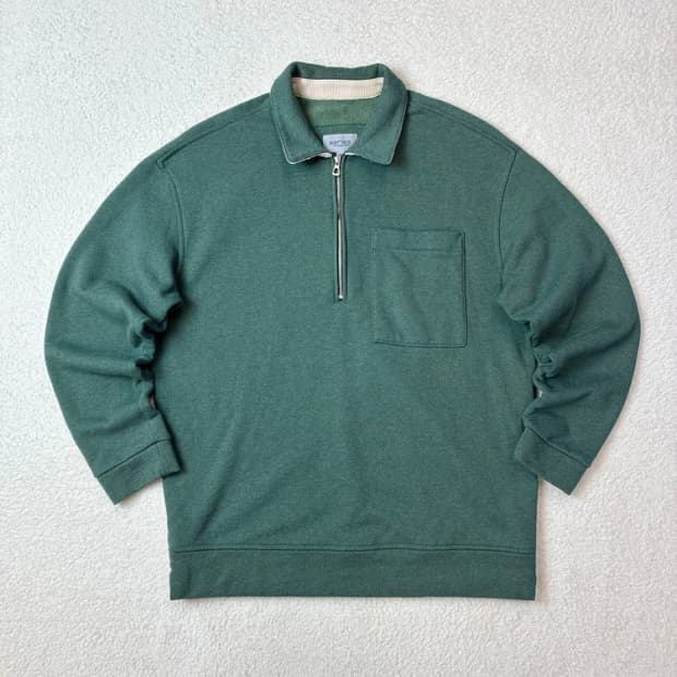 시리즈 22FW 반넥 집업 워싱 맨투맨 PN5943