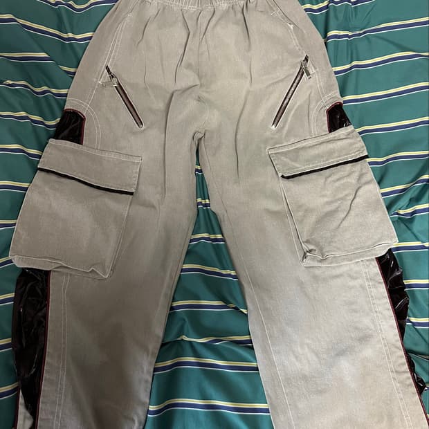RSSC WRINKLE MIXED CARGO DENIM PANTS