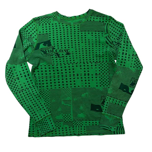 Y2K Volcom Kelly Green Knit Long Sleeve