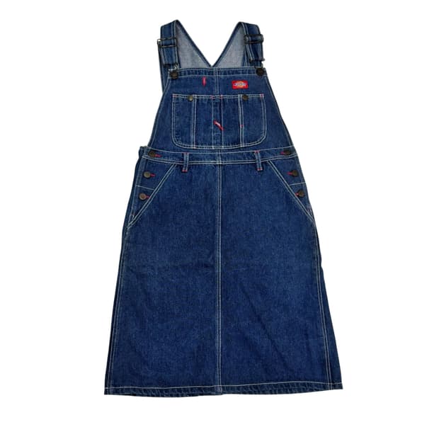 디키즈 멜빵 치마