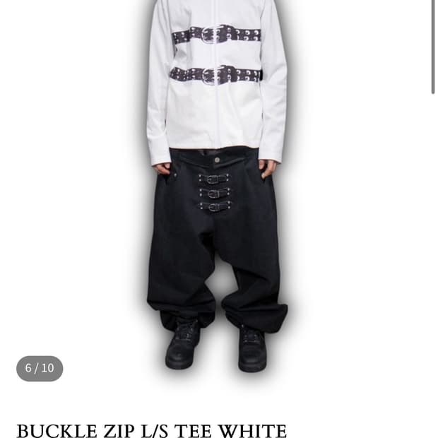 모자이크 소사이어티 버클 집업 롱슬리브 