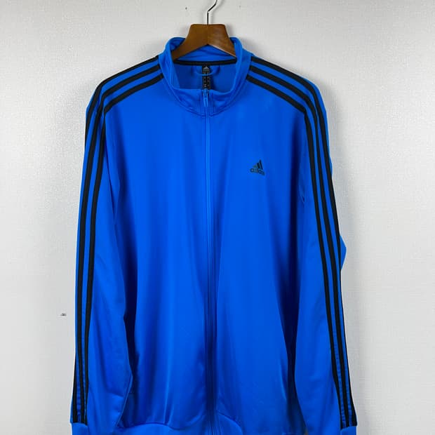 아디다스 남성 에센셜 워밍업 트랙자켓 블루 110+