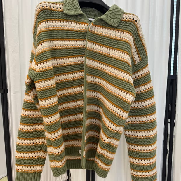 STU 가디건 올리브그린