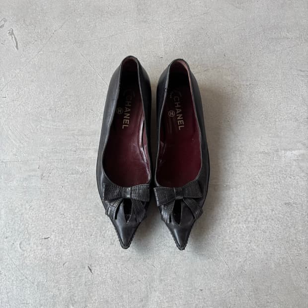 샤넬 정품 플랫 슈즈 