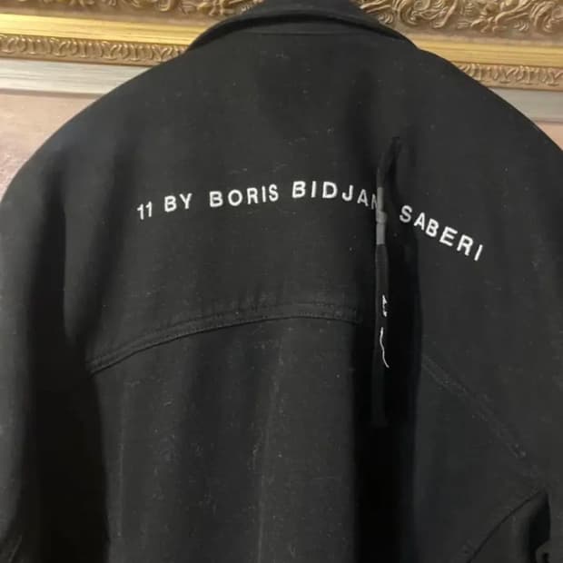 11by bbs 백로고 데님자켓