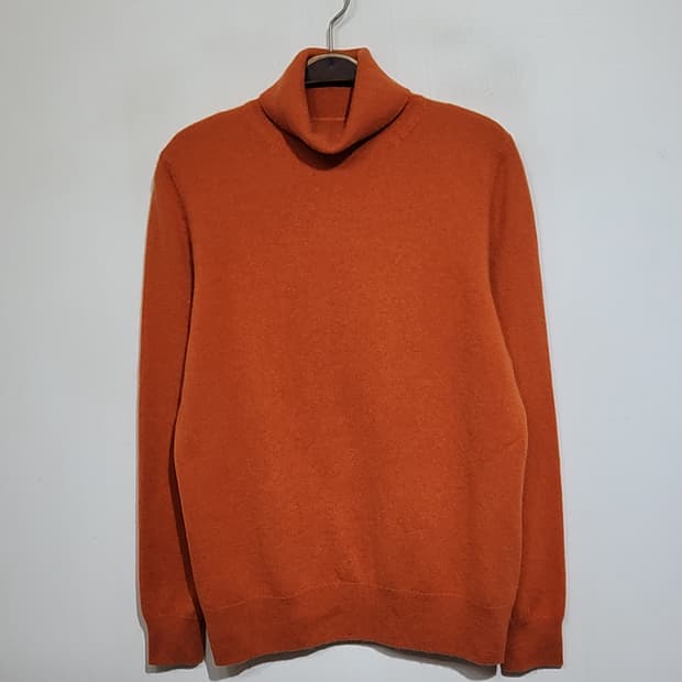 (L) 터틀넥 캐시미어 니트 무지 목폴라 스웨터 