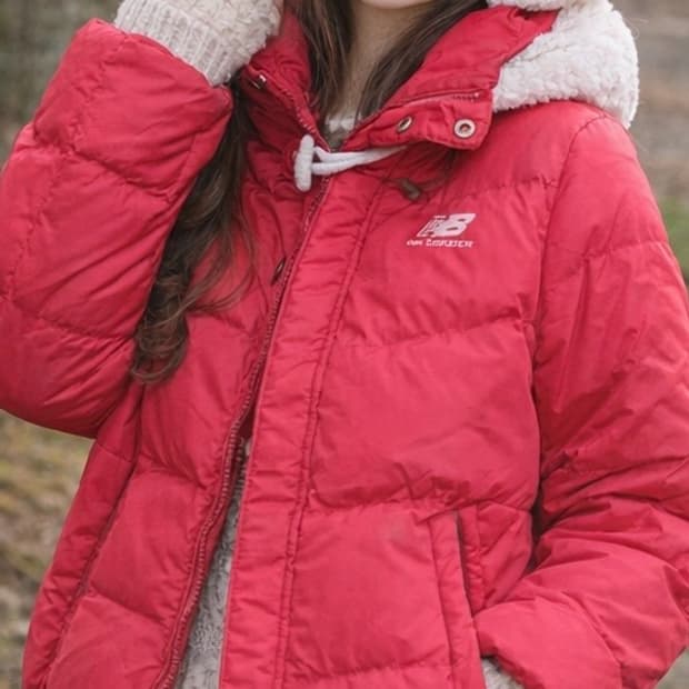 뉴발란스 빈티지 패딩, 모리걸패딩 귀여운 자켓 핑크패딩 솜사탕 딸기우유