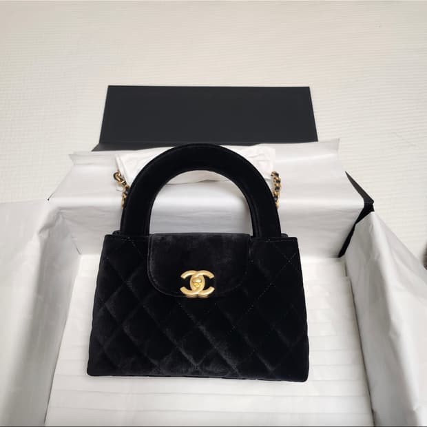 샤넬 벨벳켈리스몰사이즈 정품