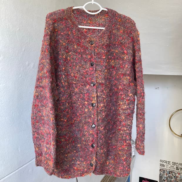 울 100% 핸드메이드 가디건