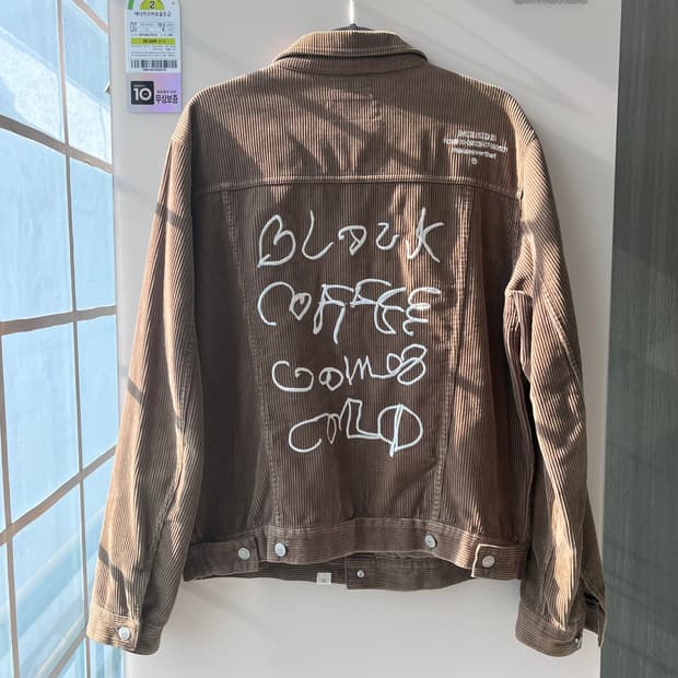 디스이즈네버댓 코듀로이 레터링 트러커 m