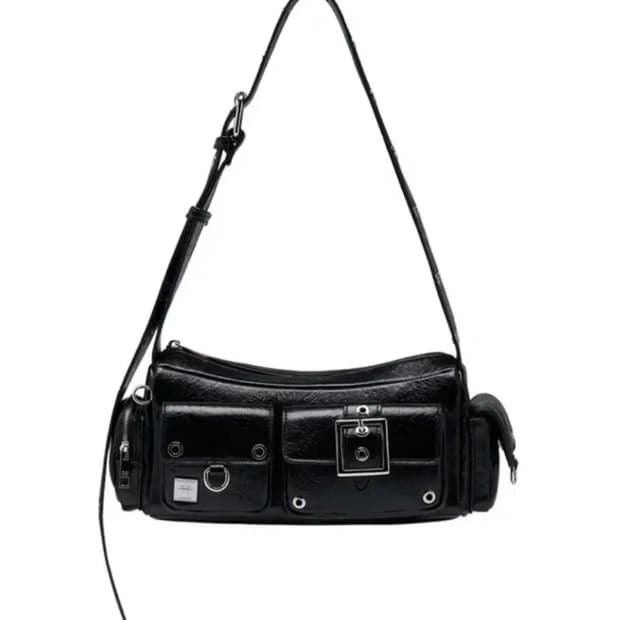 블랙퍼플 미니 포트리스 백