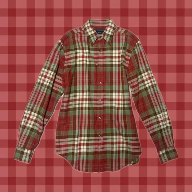 폴로 랄프로렌 셔츠 레드체크셔츠 크리스마스깔 폴로셔츠