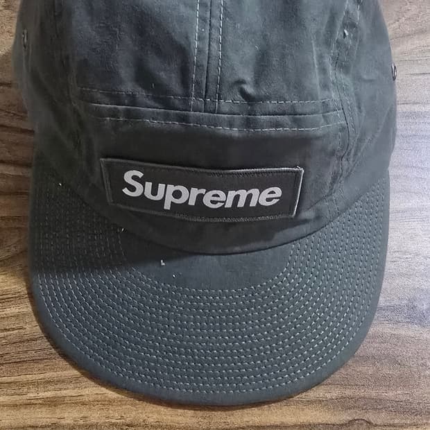 슈프림 왁스 코튼 캠프캡 올리브 - 23FW