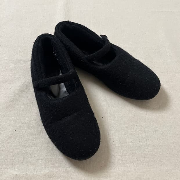 꼼데가르송 플랫 메리제인 슈즈 comme des garcons