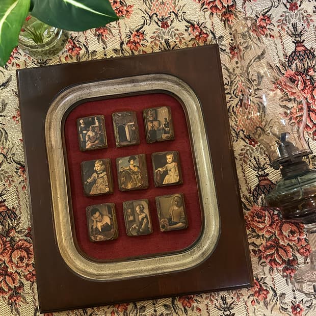 미국 빈티지 명화 미니어처 모음 액자