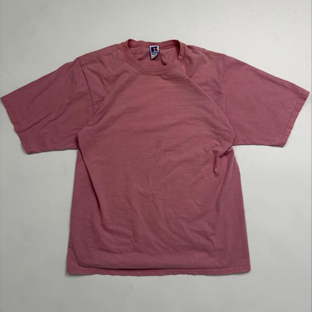 90s Russell Blank Tee (pink)