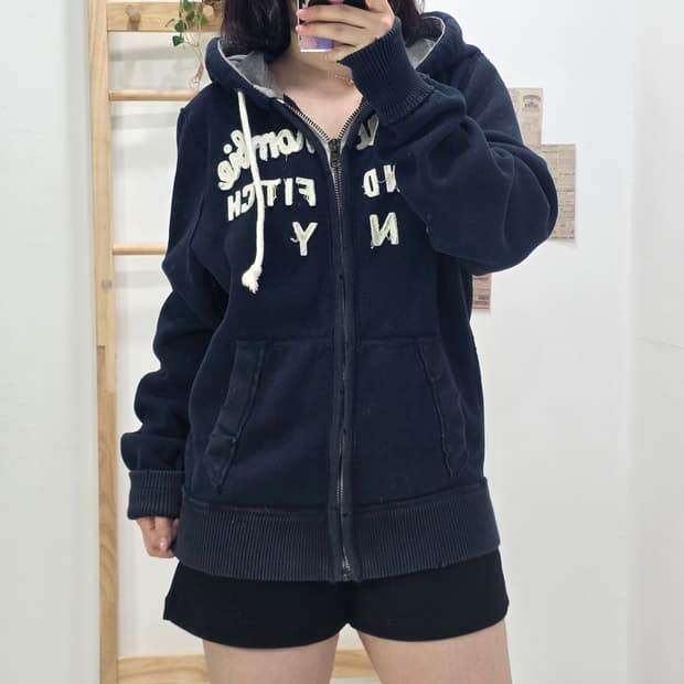 [프립]S/아베크롬비 후드집업 네이비